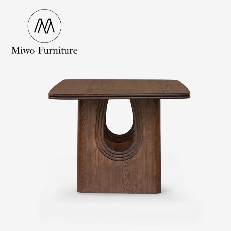 Modern vintage Rustic minimalist oak solid wood dining table dining room furniture rectangle table set 6 8 chairs dining table