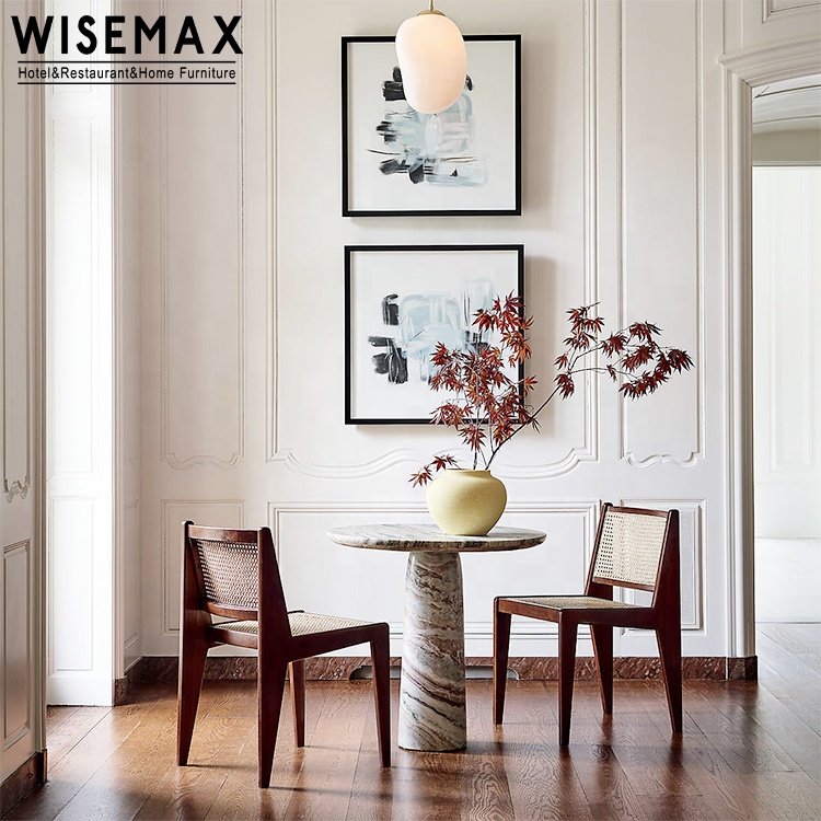 WISEMAX FURNITURE Italian Designs marble dining table luxury round natural marble oval marble table for dining room furniture