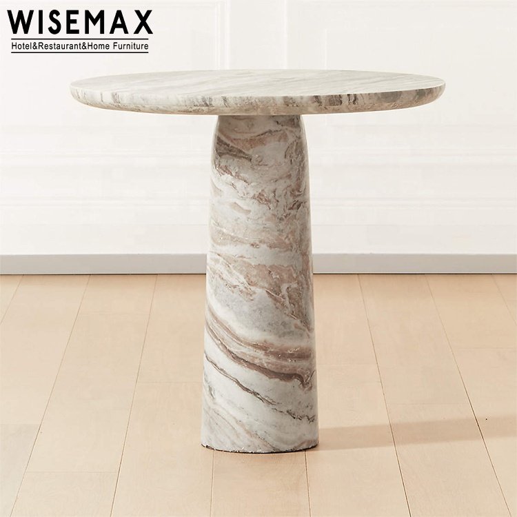 WISEMAX FURNITURE Italian Designs marble dining table luxury round natural marble oval marble table for dining room furniture