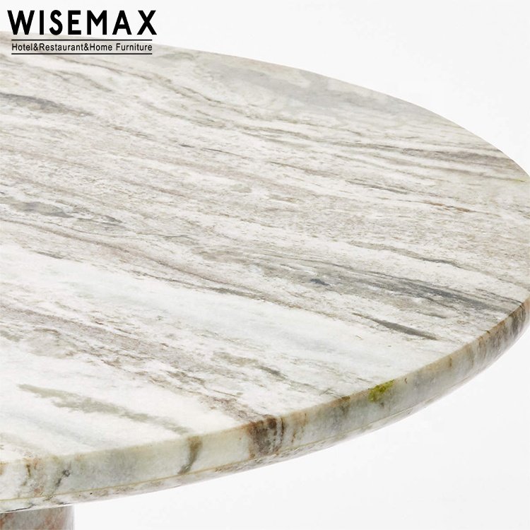 WISEMAX FURNITURE Italian Designs marble dining table luxury round natural marble oval marble table for dining room furniture