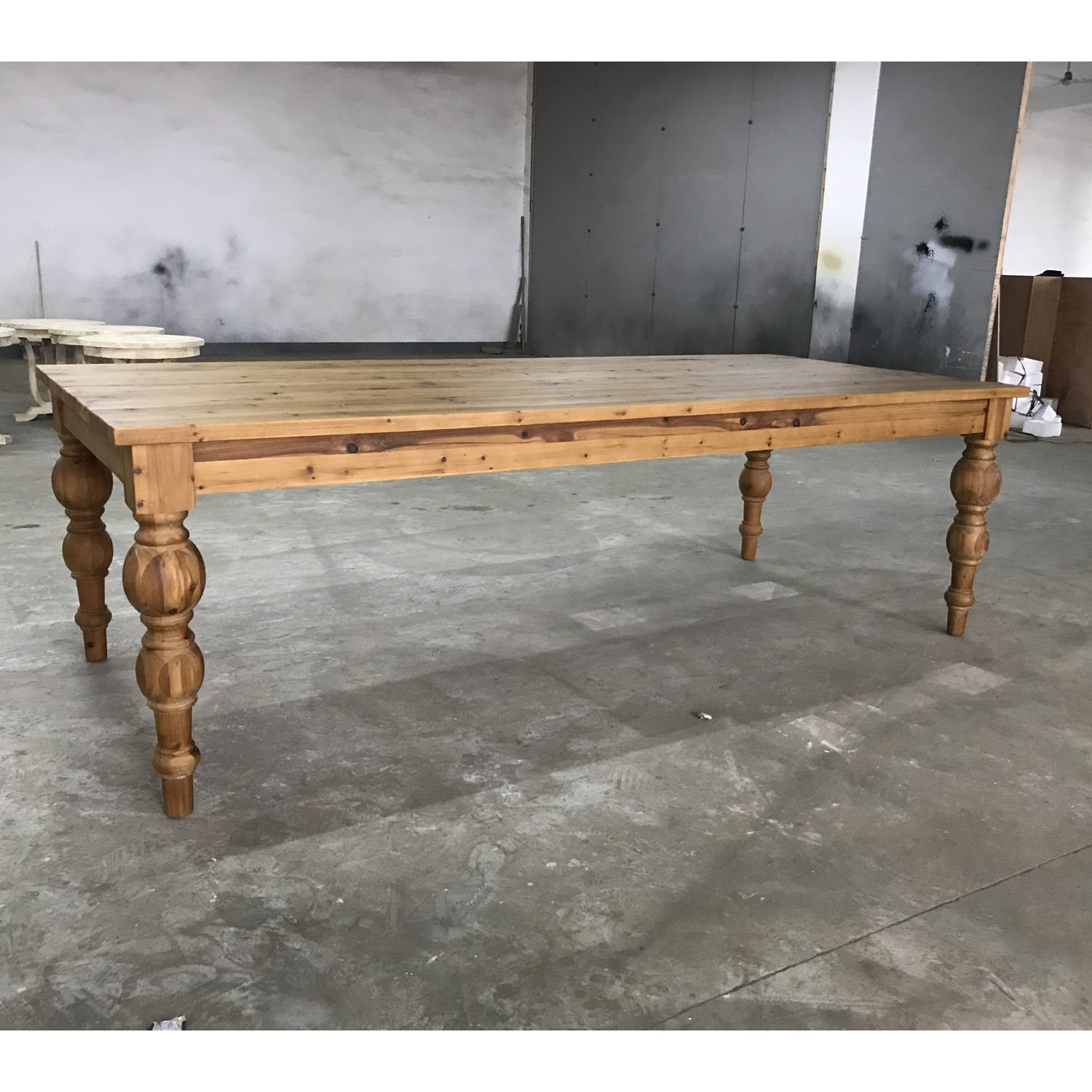 MRS WOODS Reclaimed wood rustic farm table for event wedding