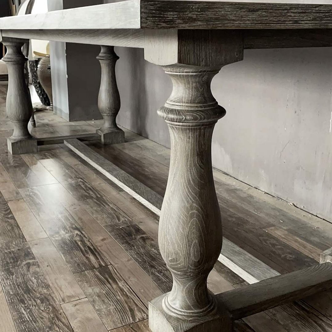 MRS WOODS 10-12 Seater Reclaimed Solid Wood Rectangular Dining Table Farmhouse Wedding Rental for Events Hotel/Living Room Use