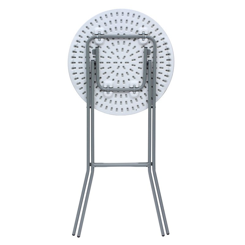 Wholesale Outdoor Portable 60cm 80cm High Top Foldable White Plastic Round Folding Cocktail Bar Table For Party Events