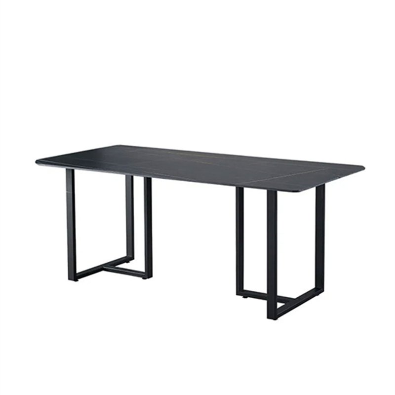multifunction New Rectangular extendable folding dining table set Marble Top dinning Table Set for dining room
