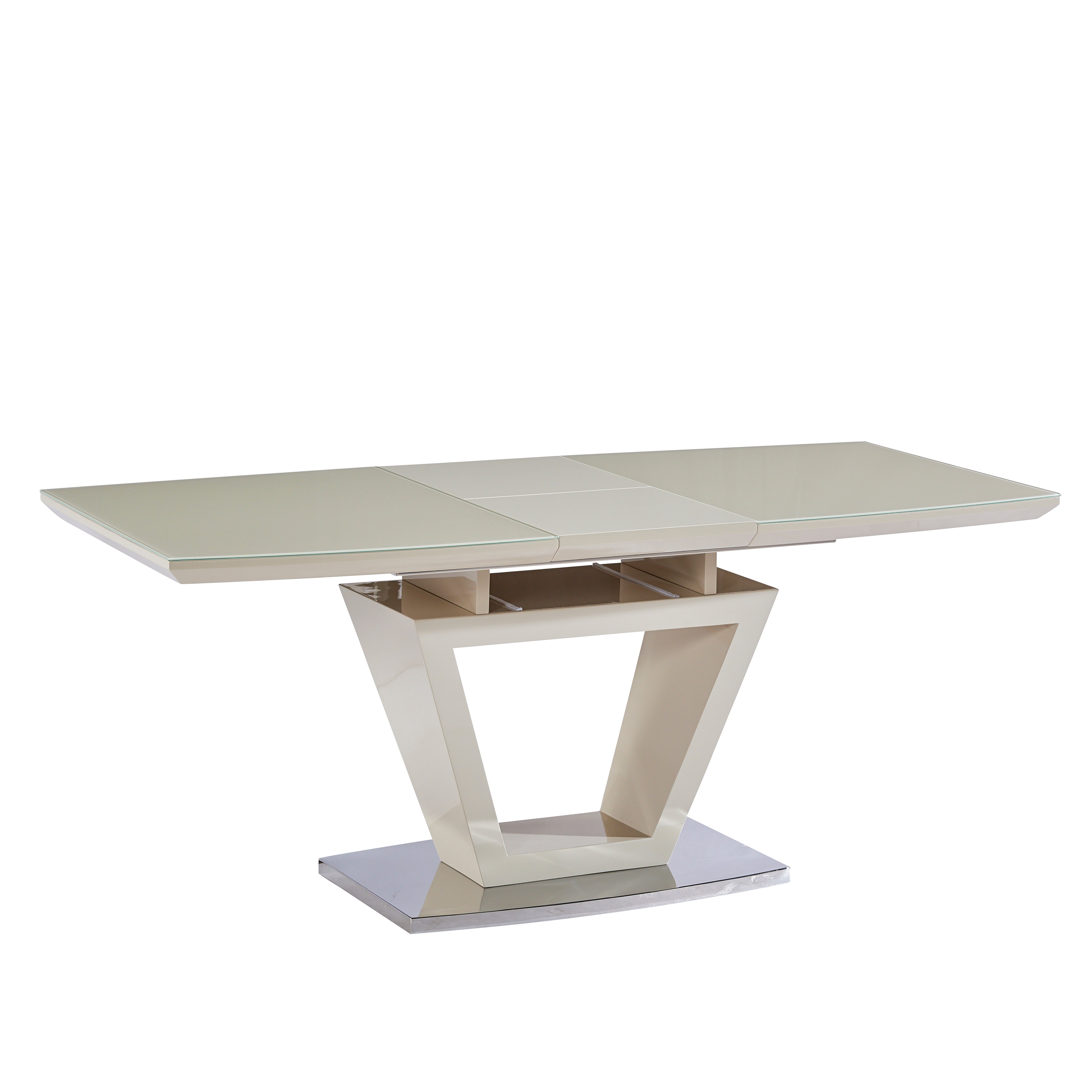 2022 Design Model Dining Table in Dining Room Furniture Modern Extension High Gloss Luxury Butterfly White Kitchen OEM Wood