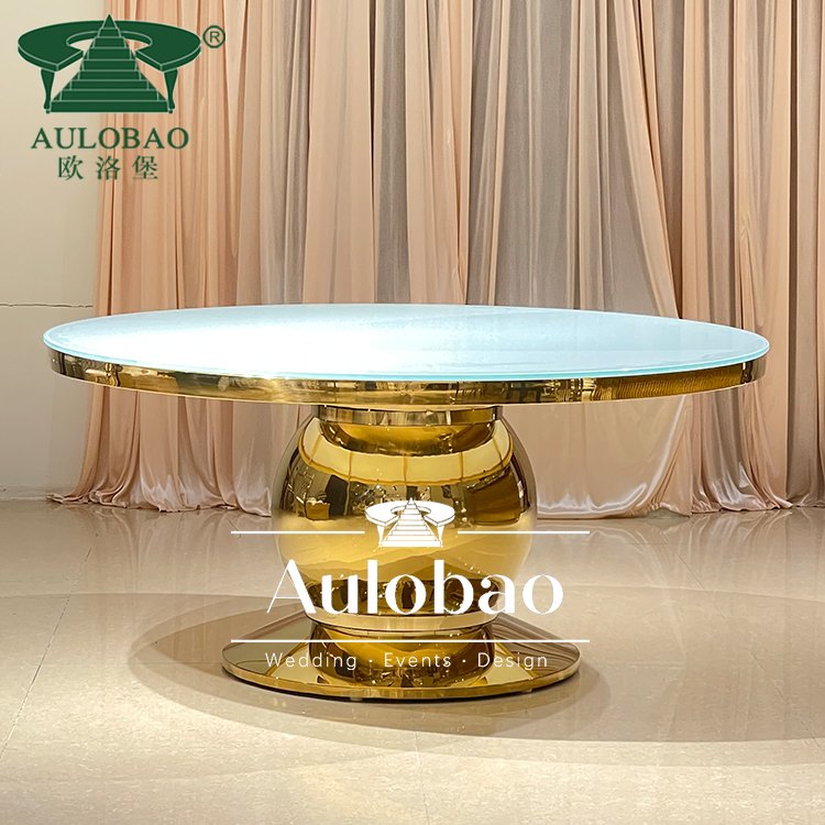 Wedding Furniture For Celebration Luxury Modern Round Dining Table Set