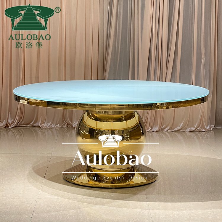 Wedding Furniture For Celebration Luxury Modern Round Dining Table Set