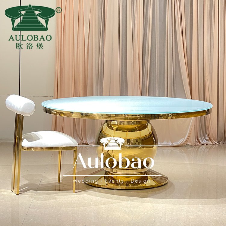 Wedding Furniture For Celebration Luxury Modern Round Dining Table Set