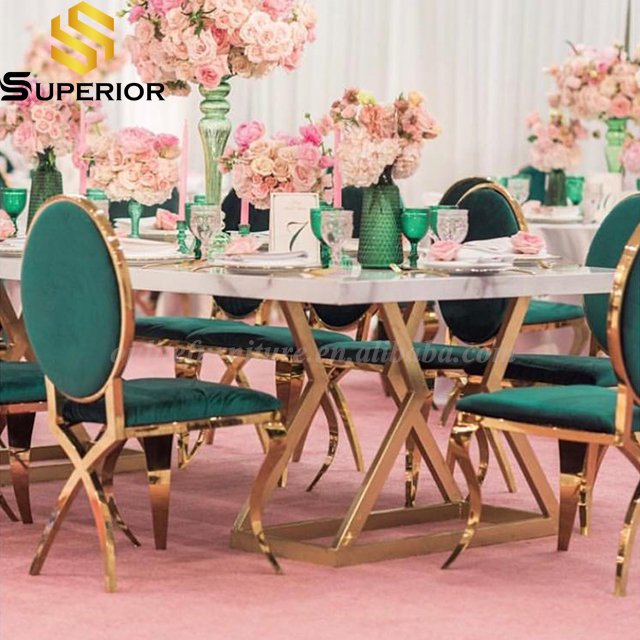 foshan wedding tables luxury gold mesas para fiestas por mayor hotel dining tables for events