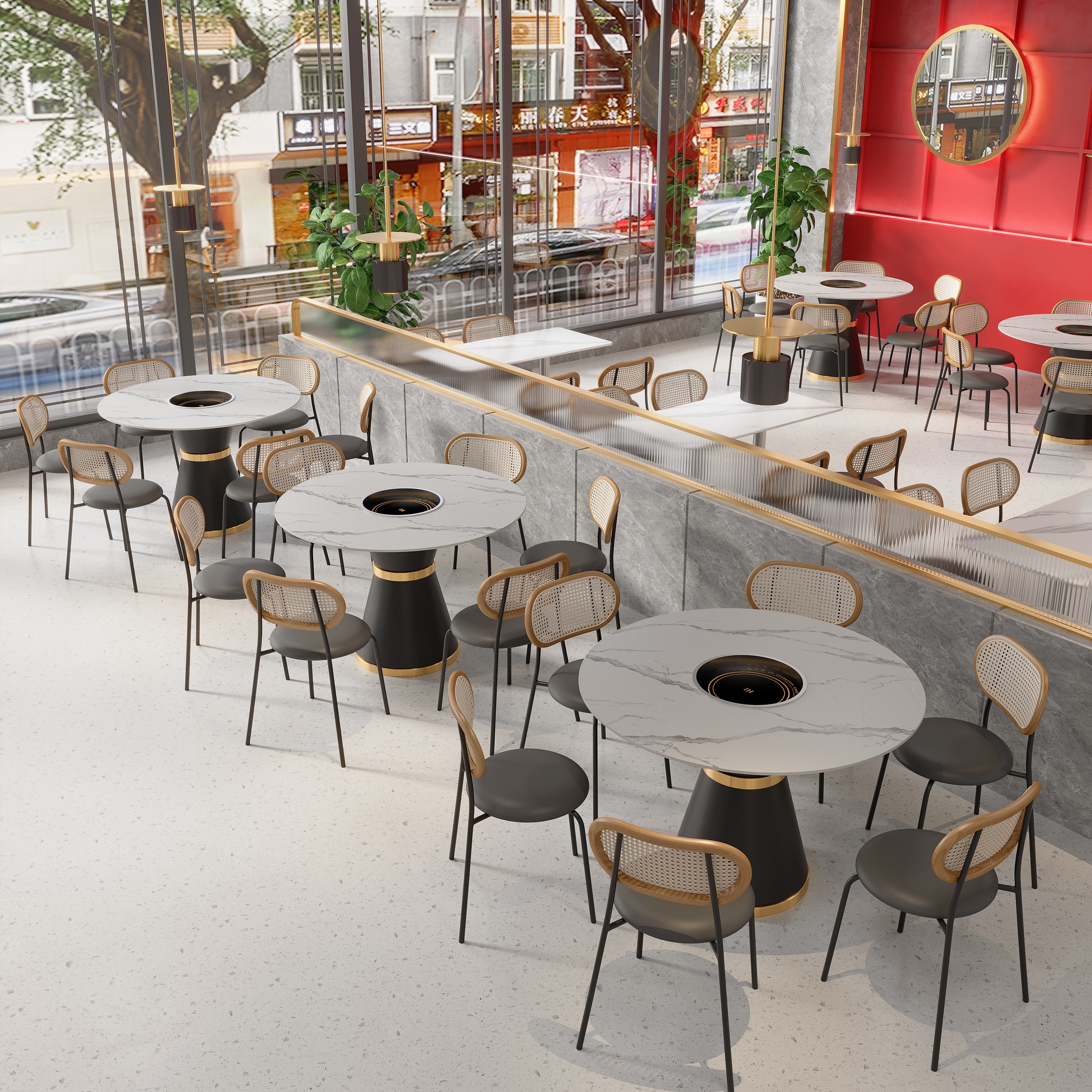 New Design Professional Contemporary Style Suitable For Indoor Dining Outdoor Dining Quality Assurance Slate Dining Table