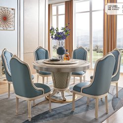Customized size: a table with 6 chairs