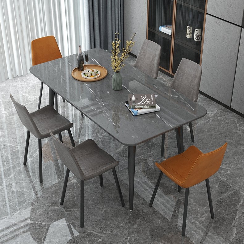 2024 modern high end Italian rectangular high quality marble kitchen dining table