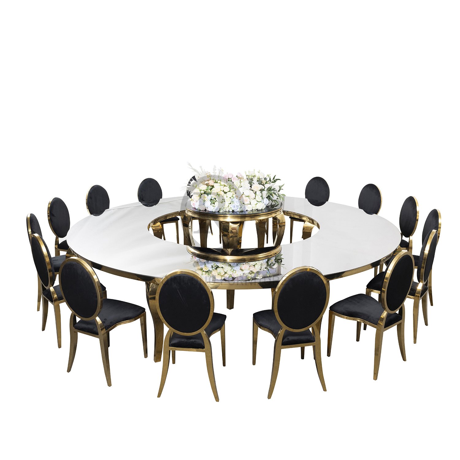 Sale wedding furniture decor crystal glass display round circle cake table for event