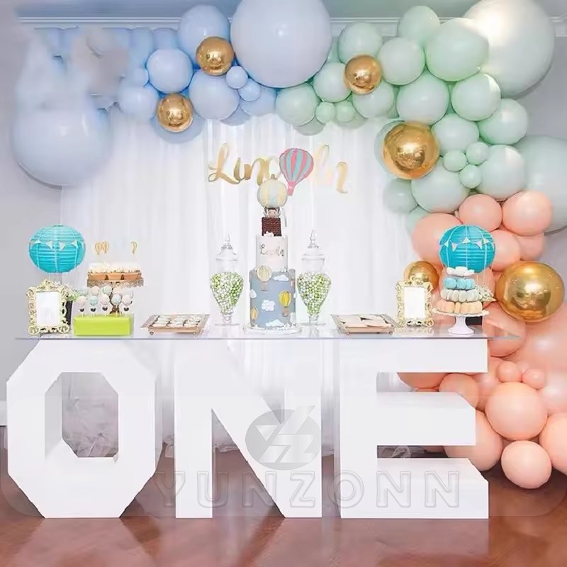 LOVE/ONE/BABY Modern Design Table Letter and Number for Dining Outdoor Hotel Living Room Events Decoration Supplies