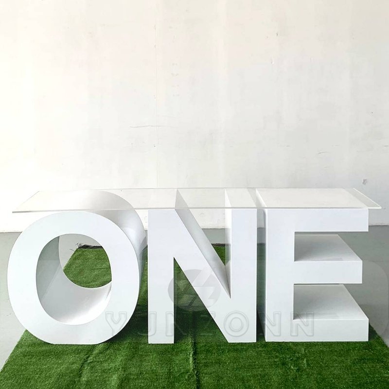 LOVE/ONE/BABY Modern Design Table Letter and Number for Dining Outdoor Hotel Living Room Events Decoration Supplies