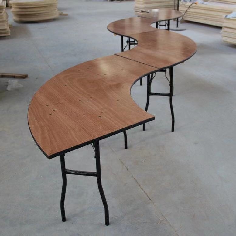 Wood 72" banquet party wedding event school church rectangle foldable tables cheap