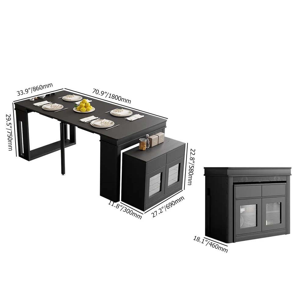 Hot-Selling Nordic Style Retractable Folding Table Suitable For Family Covered Table Living Room Dining Table Home Furniture