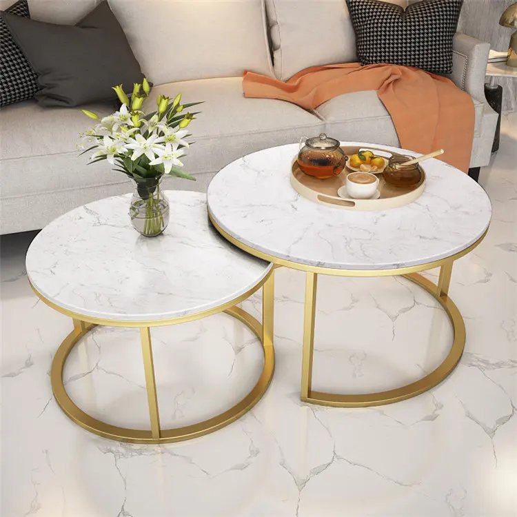 Factory wholesale home furniture Luxury Casual marble table coffee table chippendale furniture coffee table