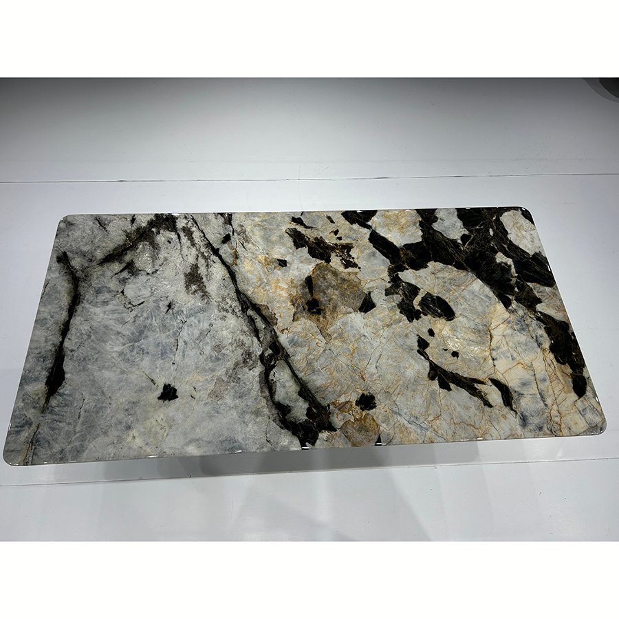 Luxury Elegant Home Restaurant Furniture 4 6 8 10 Seater Table Dining Rectangle Shape Marble Dining Table
