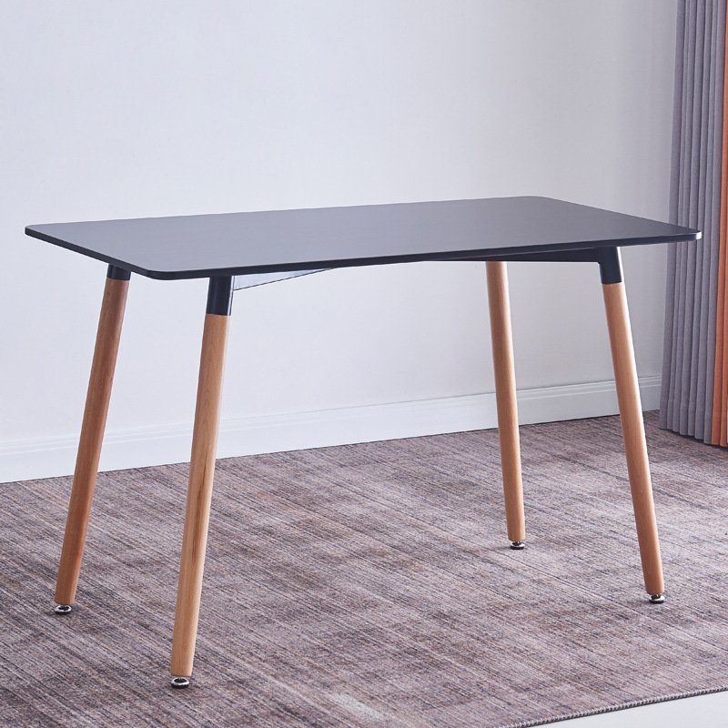 nordic wood table top square Coffee dining table set 4 seater for Kitchen furniture