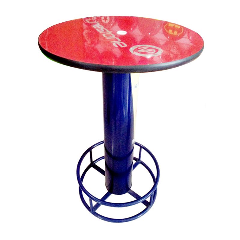 New Modern Cheap Outdoor Counter Night Club Pub Bar Top Table Custom Round Metal High Bar Table With Base