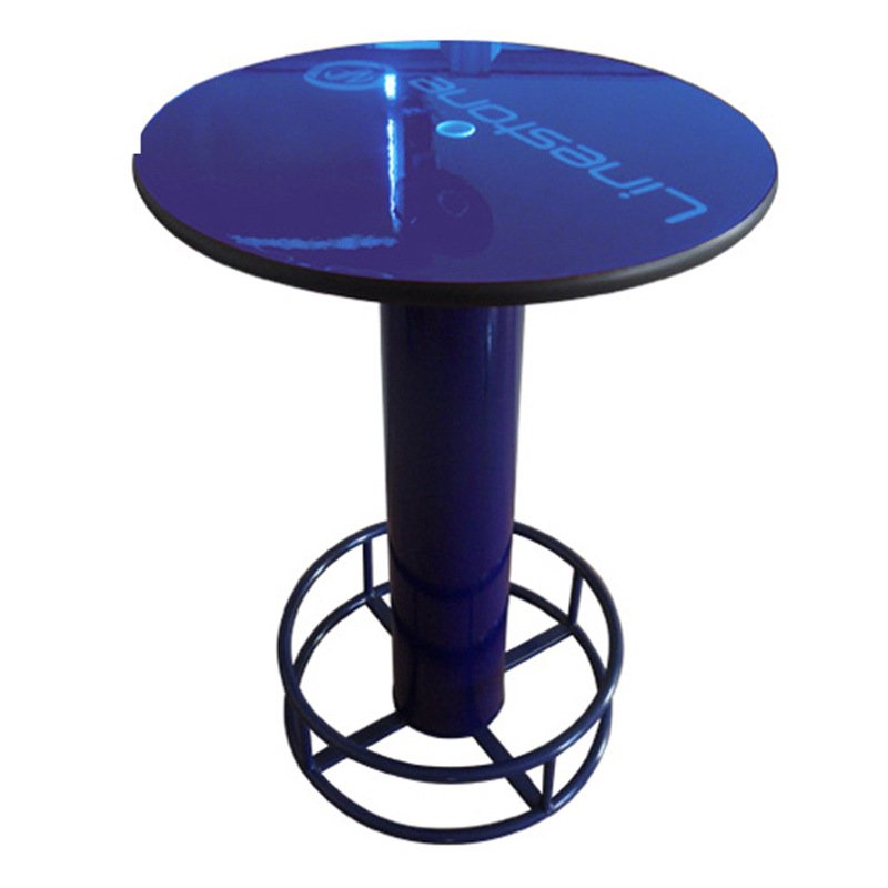 New Modern Cheap Outdoor Counter Night Club Pub Bar Top Table Custom Round Metal High Bar Table With Base