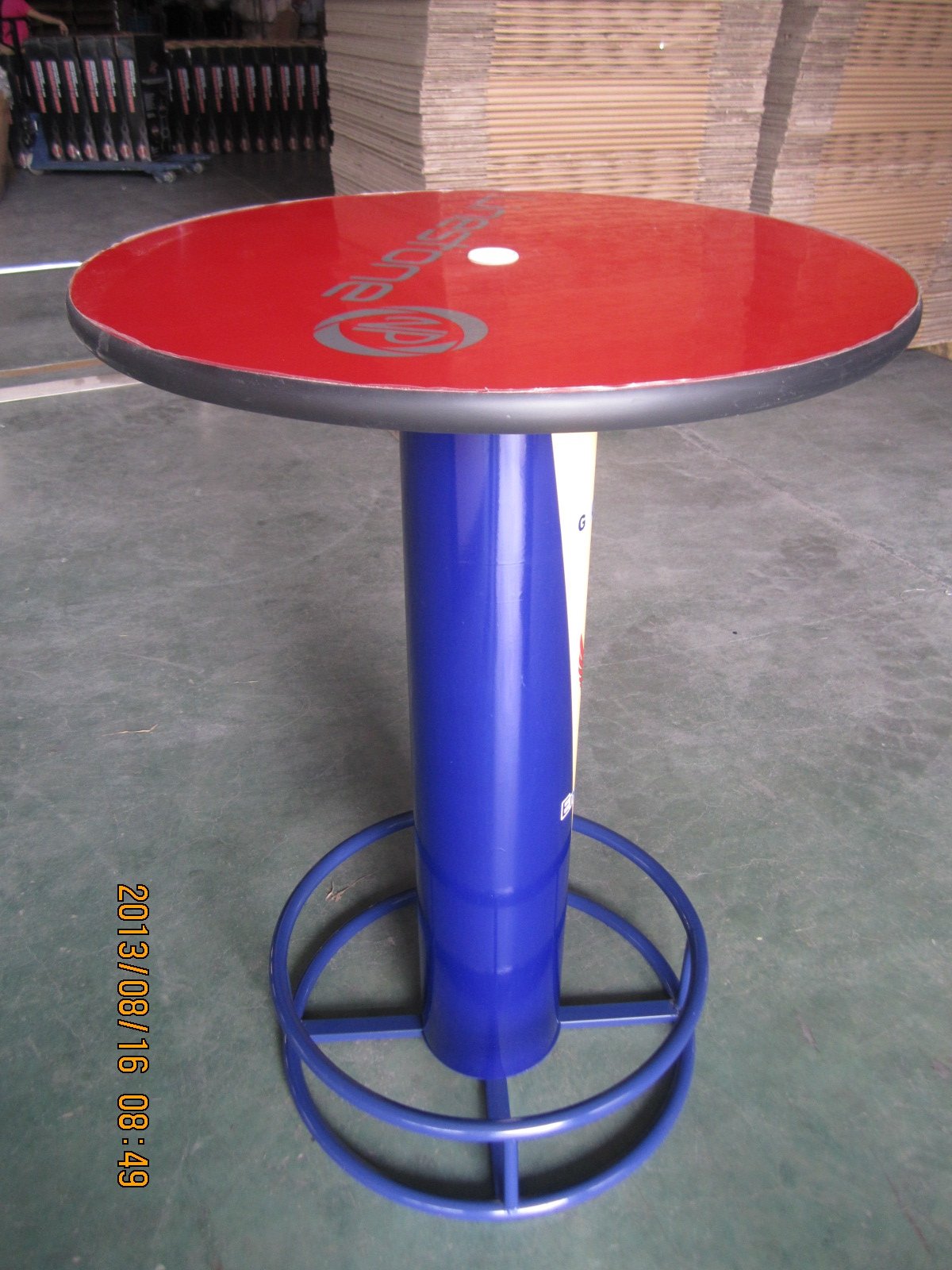 New Modern Cheap Outdoor Counter Night Club Pub Bar Top Table Custom Round Metal High Bar Table With Base