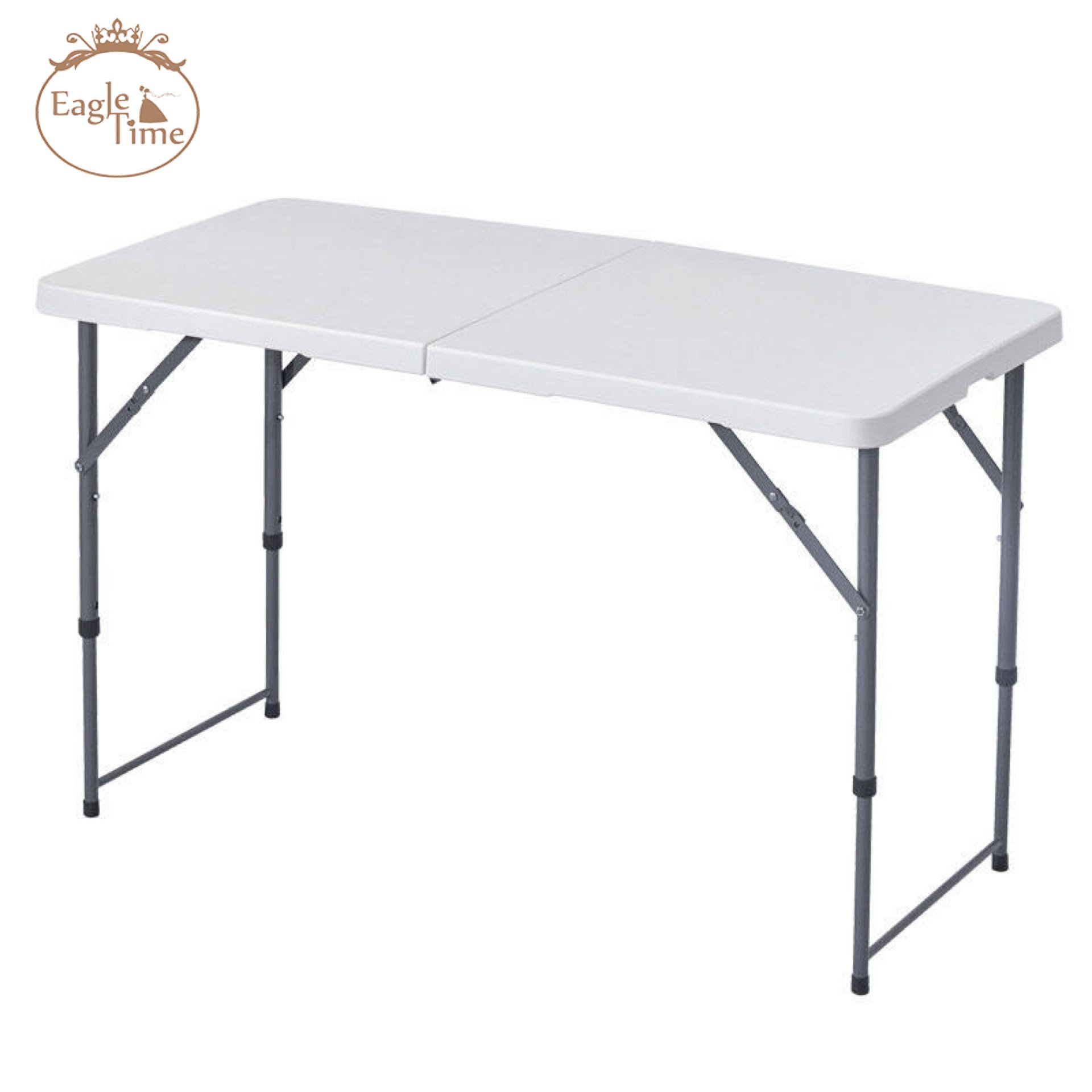 High Quality Restaurant Dinner Dinning Event Party Marriage White Round Portable Plastic Folding Table