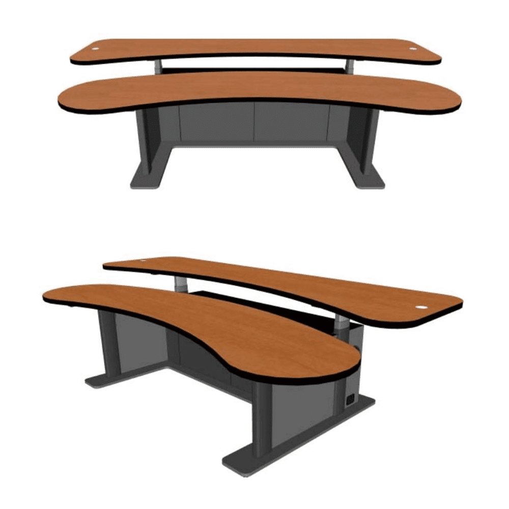 Innovative IT Scheduling Office Furniture Manufacturer Multi-Function Height Adjustable Lift Table Control Room Console