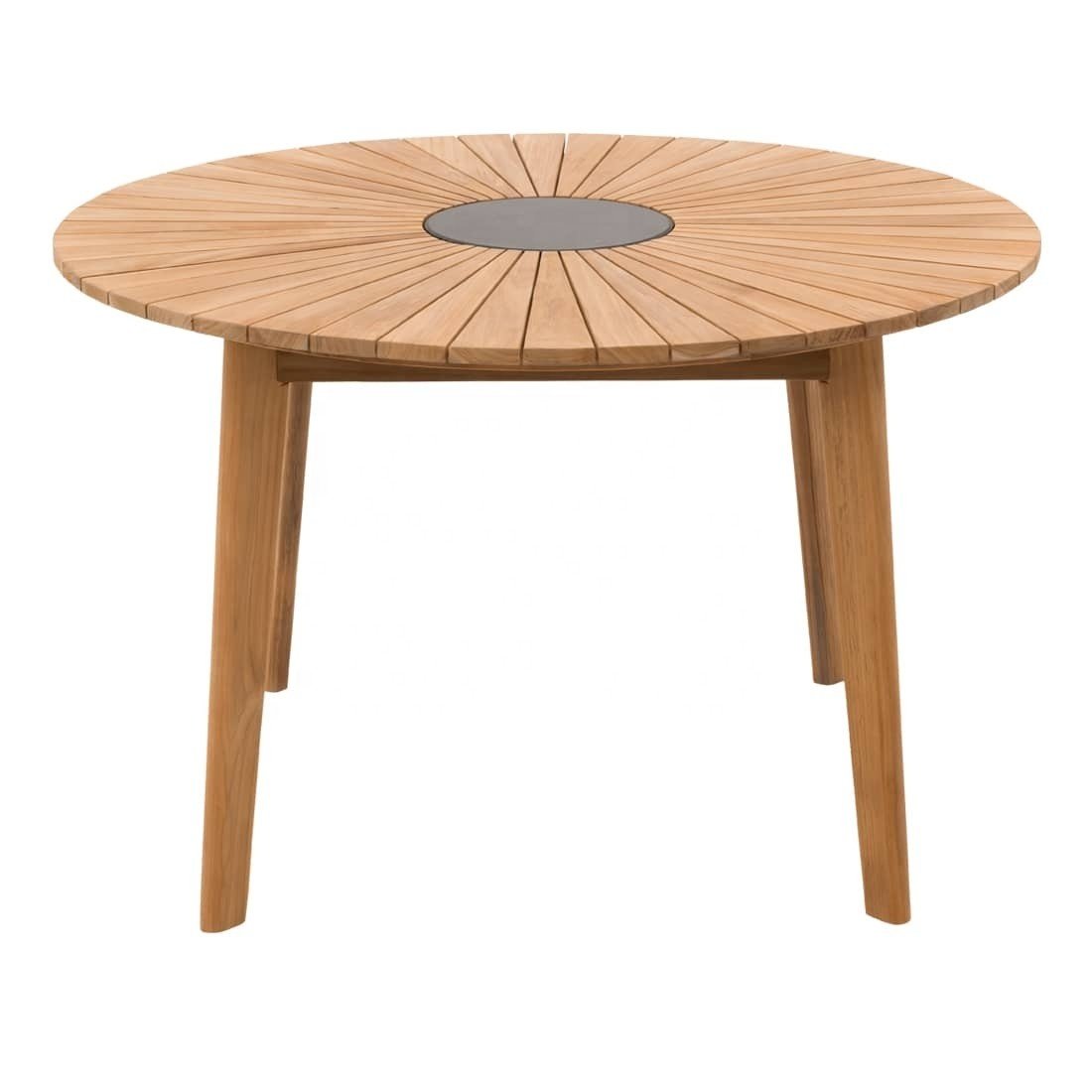 Wholesale teak round table wooden round banquet hotel dining table