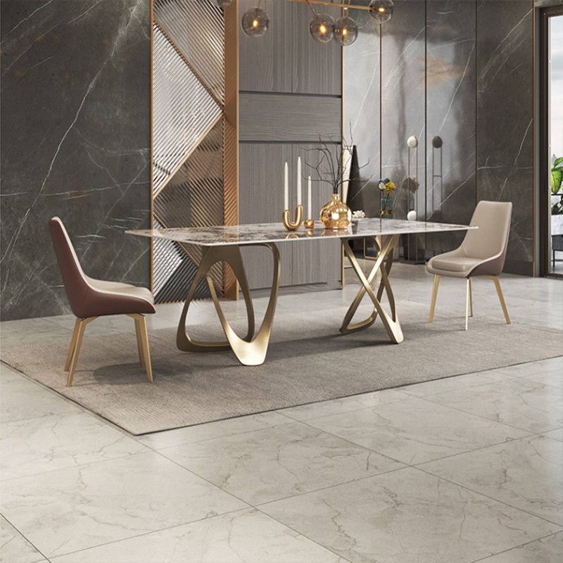 Modern Minimalist Space Saving Furniture Luxury Glass Dining Table Dining Table Chairs and Dining Table Sets