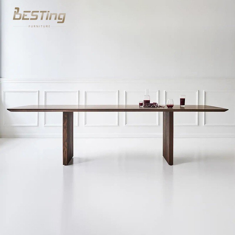 restaurant furniture oak table malaysian rustic 4/6 seat small wood dining table set for kitchen