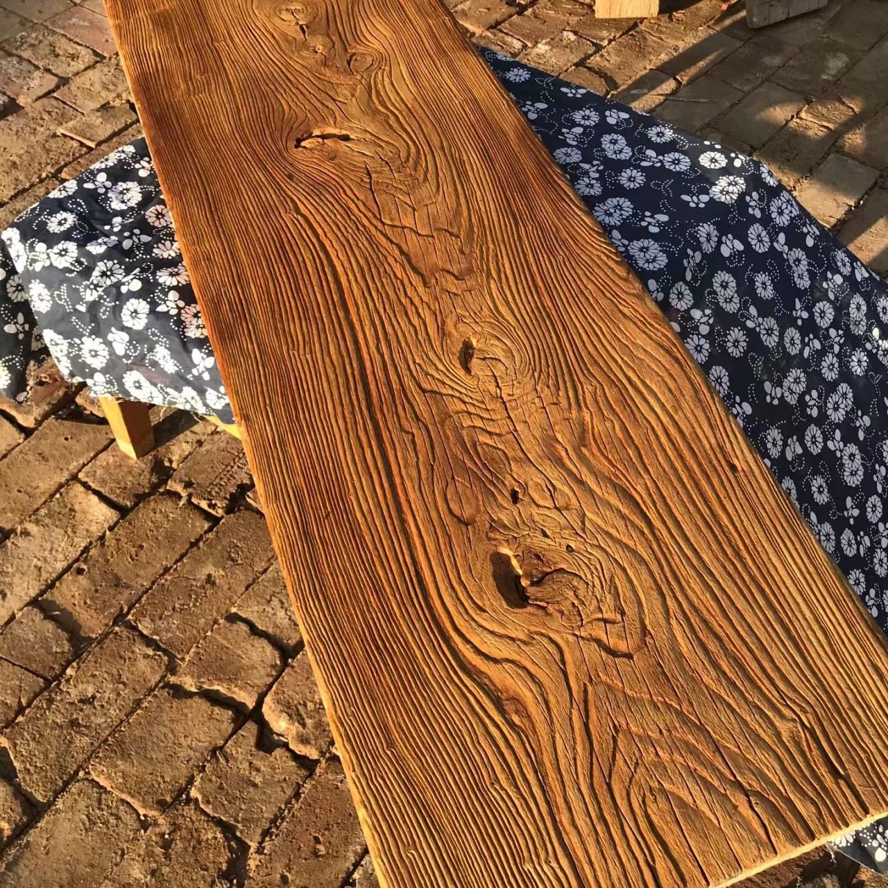 Old Elm Wood Textured Weathered Board Home Furniture Door Panel Tea Table Wooden Bar Counter Wholesale Tabletop Options