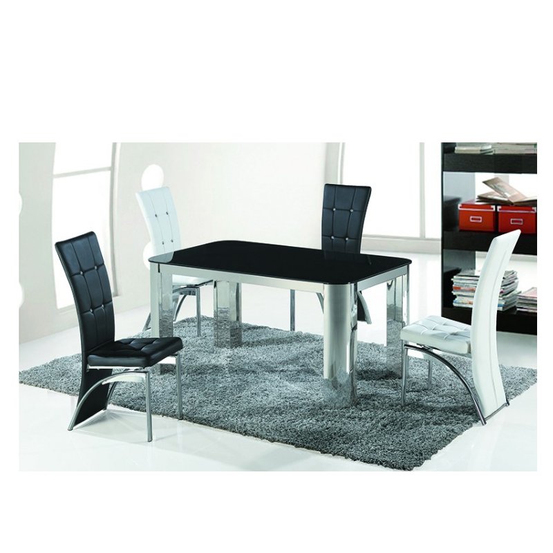 jome use metallic high leg leisure dining table for home dining table set italian