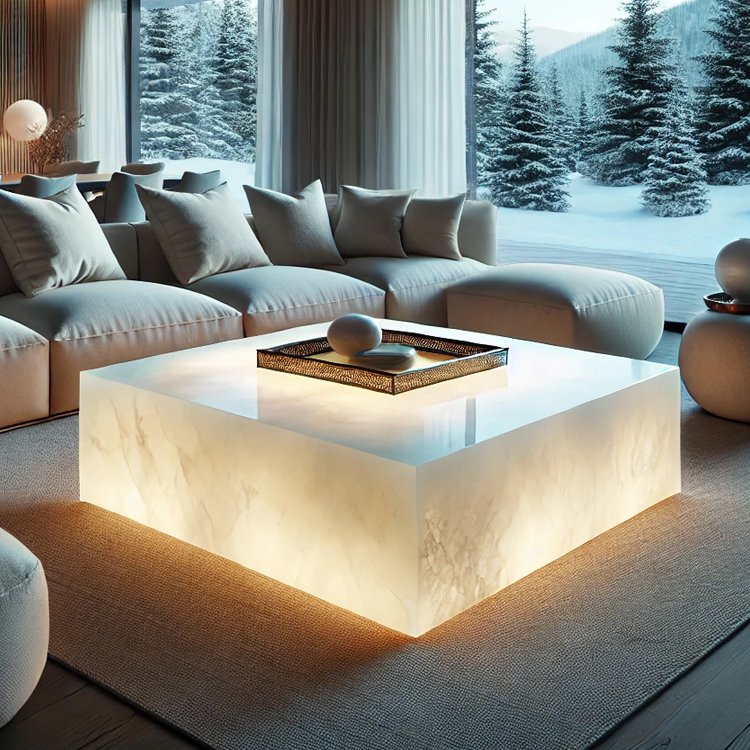 Lightweight Sintered Marble Limestone Tables Chairs for Events Wedding Hotel Restaurant Halls Coffee Table Kitchen Dining Table