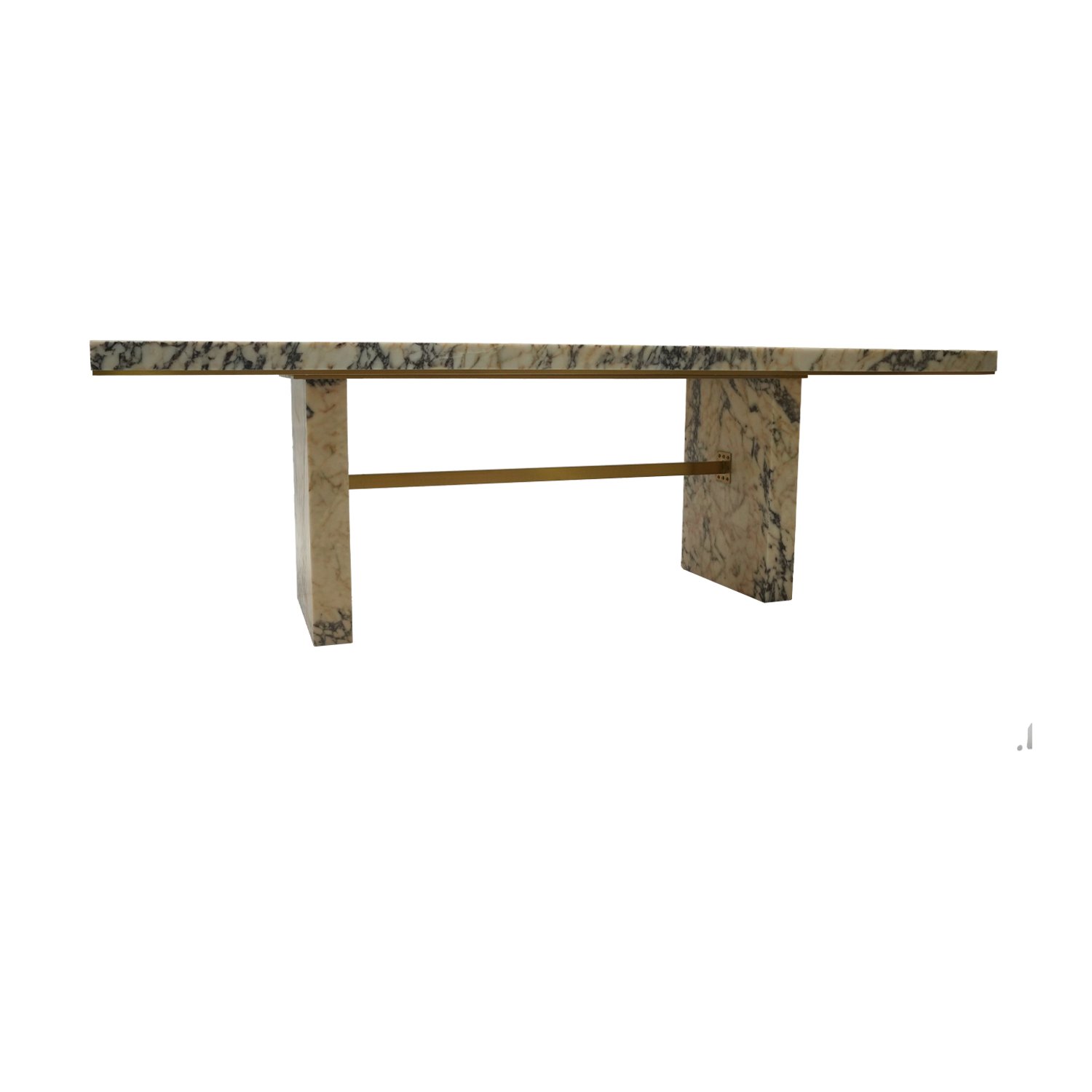 Customized rectangular marble dining table for luxury natural marble hotel dining table