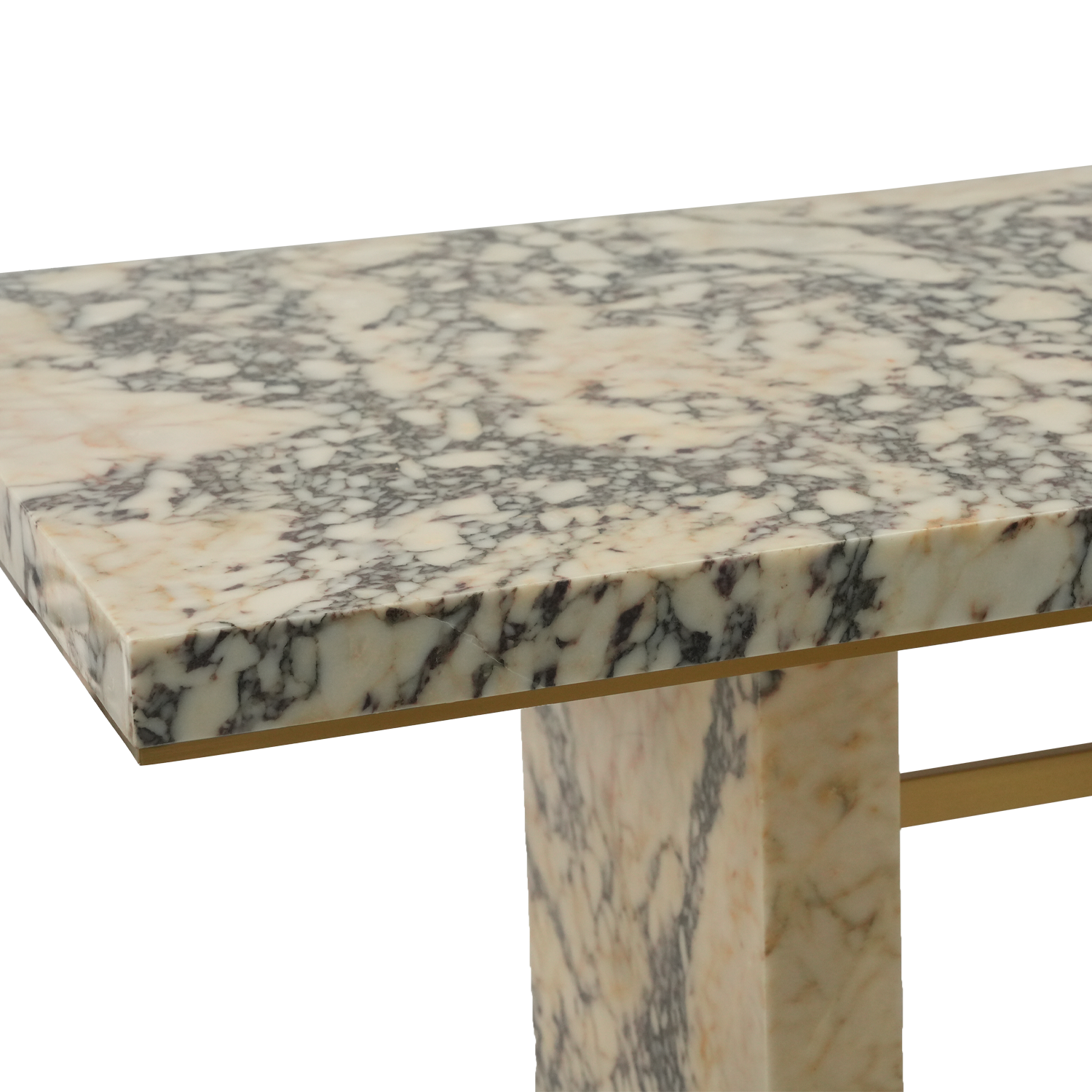 Customized rectangular marble dining table for luxury natural marble hotel dining table