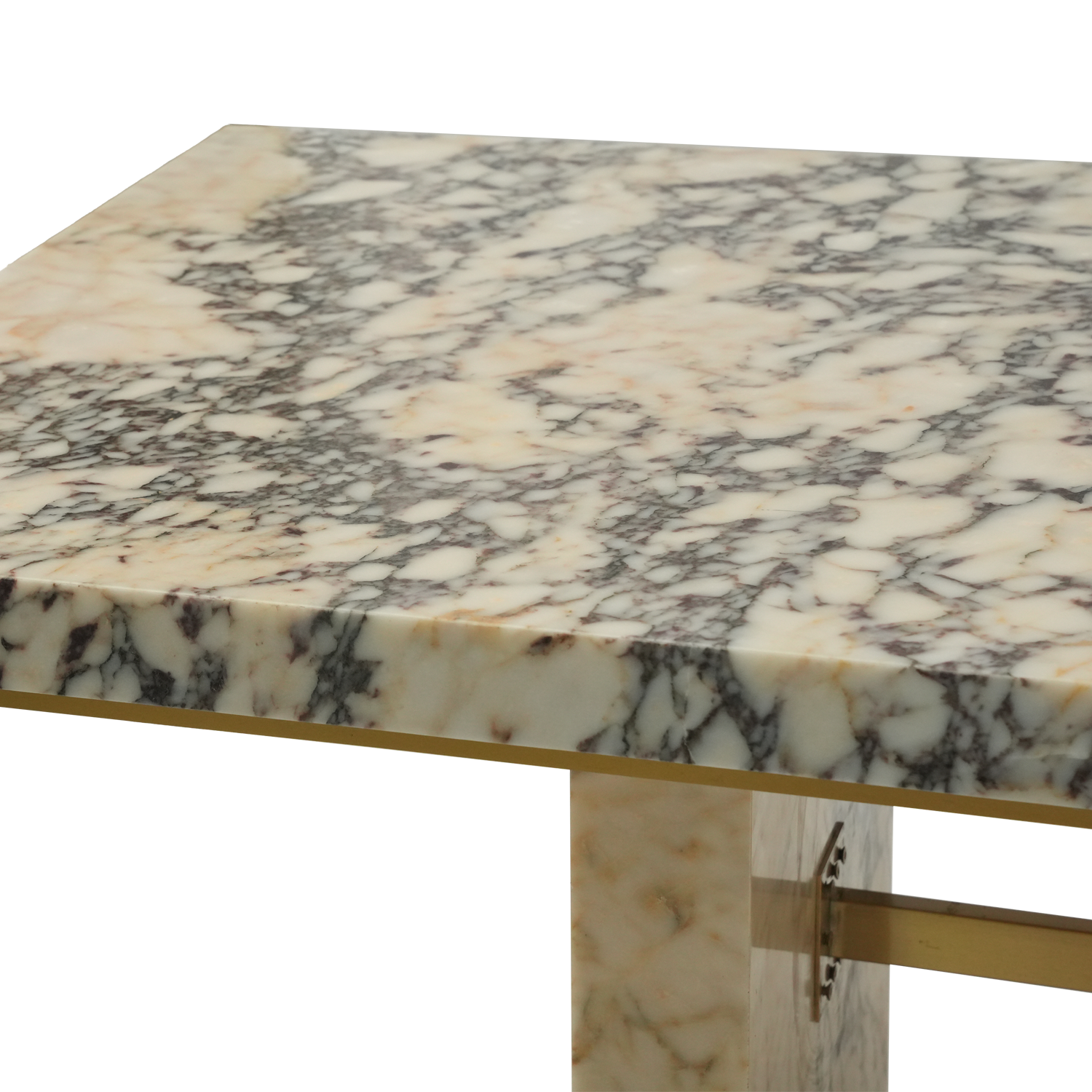 Customized rectangular marble dining table for luxury natural marble hotel dining table