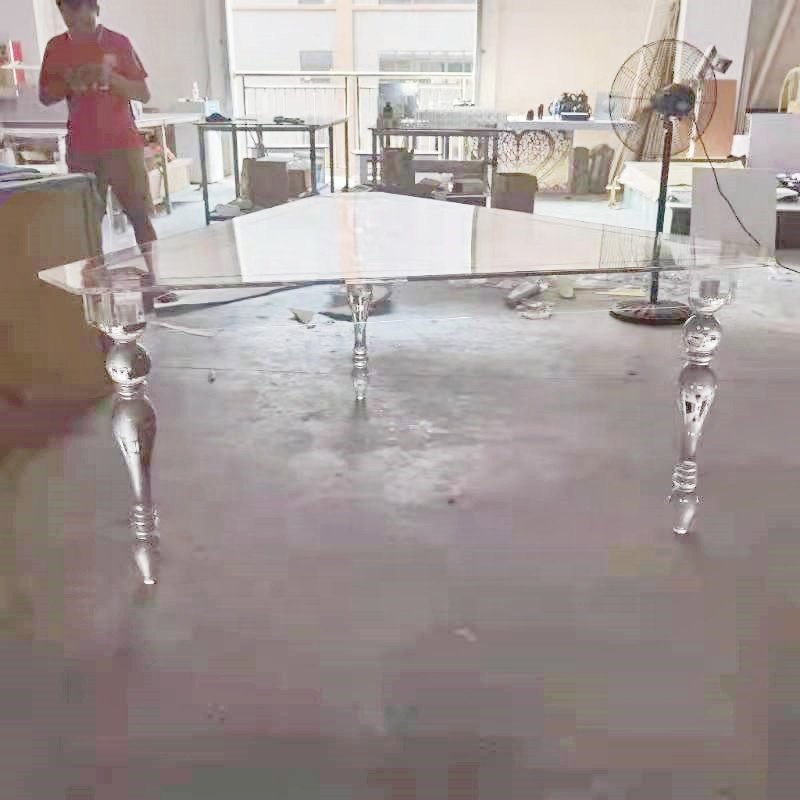 New wedding detachable transparent acrylic triangle gourd table