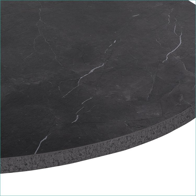 black stone pattern stackable cafe coffee table marble texture foldable dining banquet table