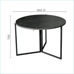 900 mm indiameter,750 mm in height