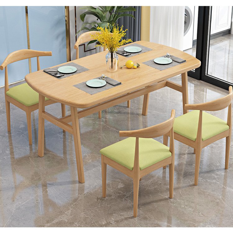 Hot Selling Modern Kitchen Table Dining Room Wooden Dining Table and Chair Set