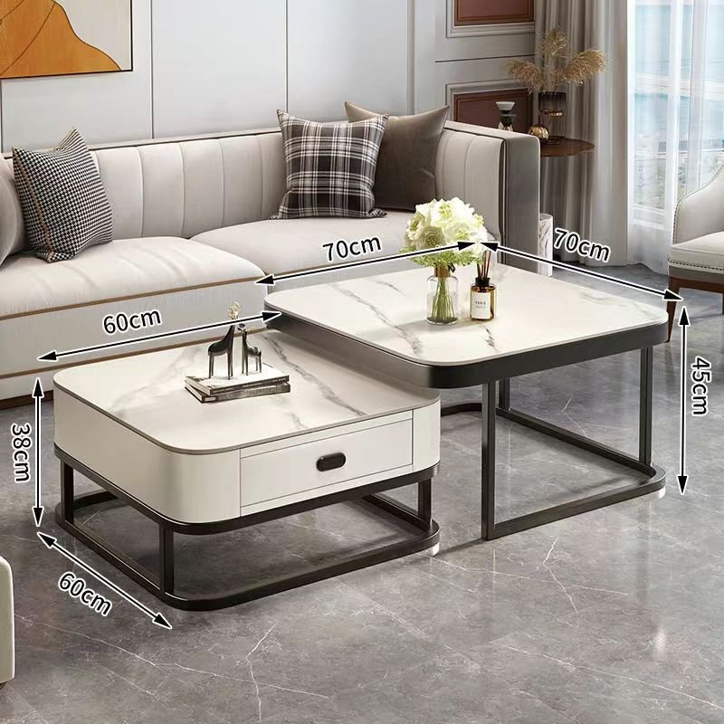 Ready To Ship Ethiopia Glass Top Table Coffee Shop Marble Luxury Coffee Table For Living Room Modern Style