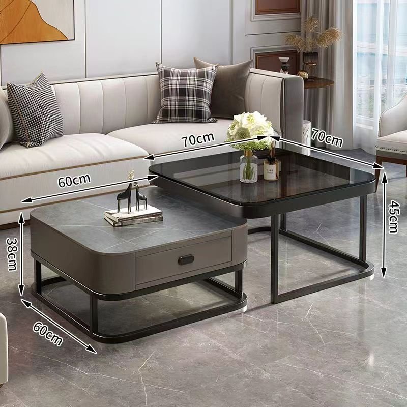 Ready To Ship Ethiopia Glass Top Table Coffee Shop Marble Luxury Coffee Table For Living Room Modern Style