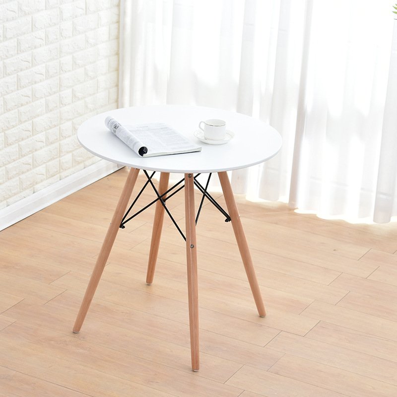 Cheap Price Dinner Kitchen Round MDF White Modern Dinning Table Comedor Dining Tables