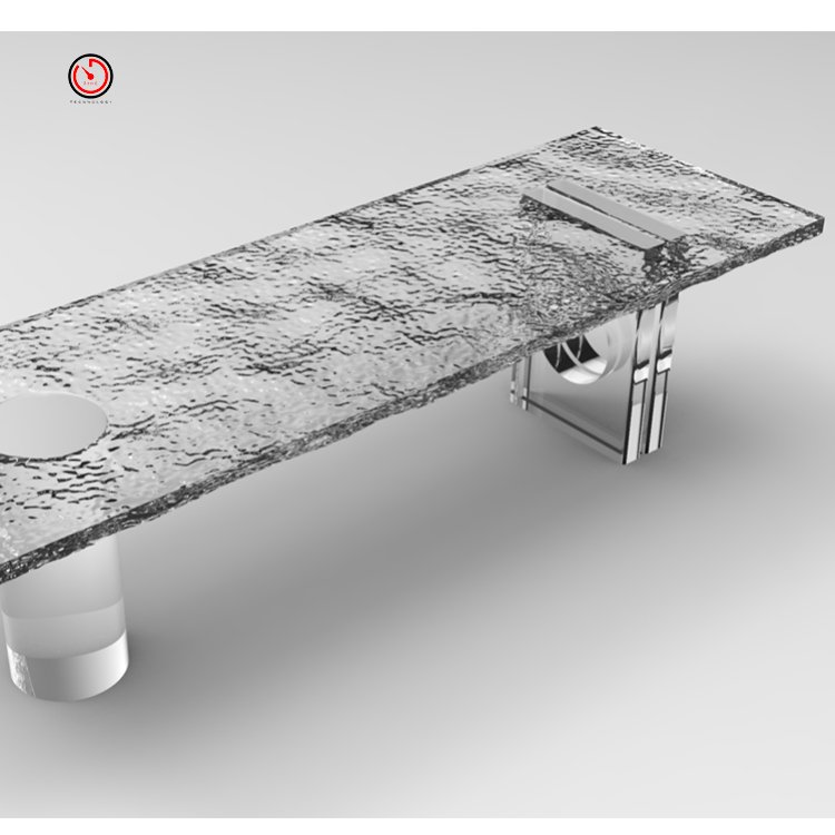 TT supply good price modern rectangle clear outdoor dinning table transparent hotel acrylic wedding table