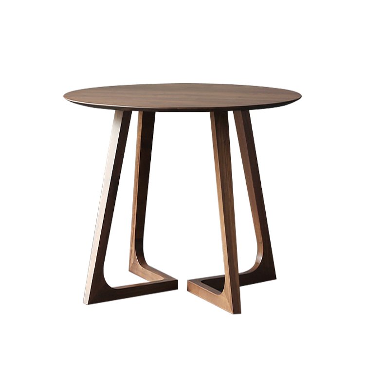 High quality dining room restaurant hotel cafe home furniture round solid wood dining table wooden restaurant table set