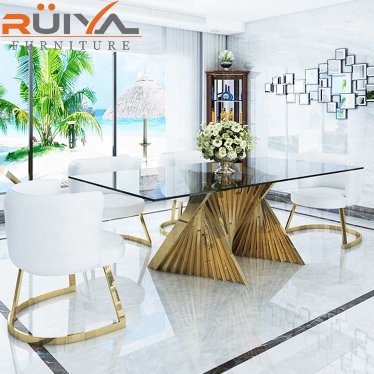 2022 Latest dining room luxury marble dining table