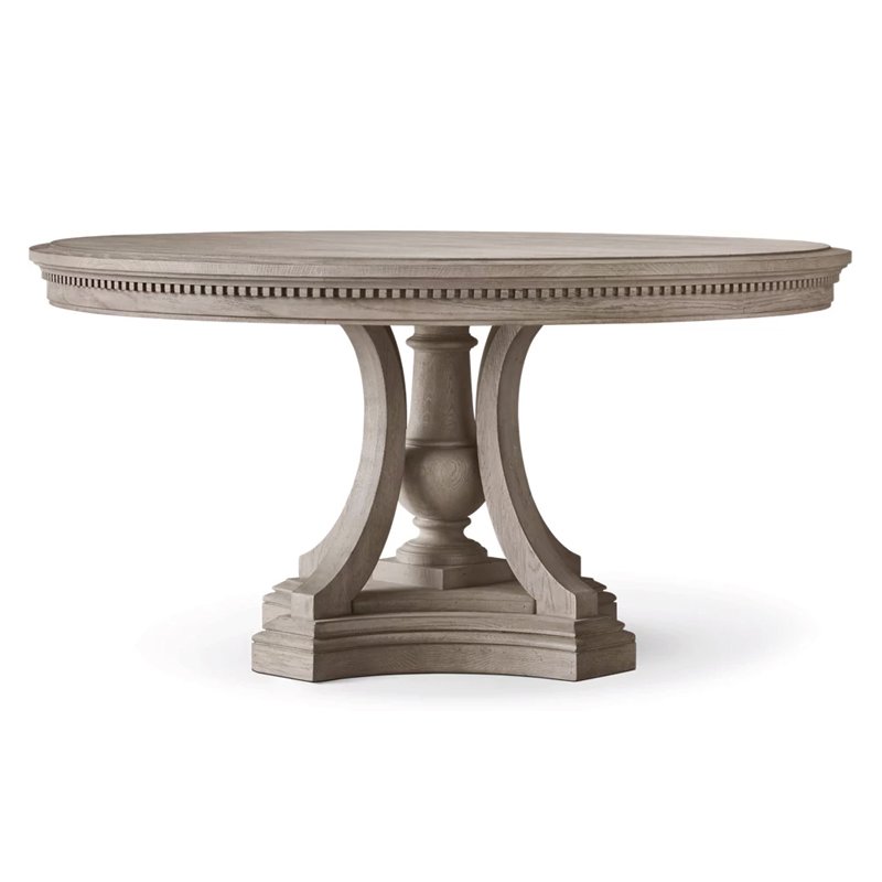 Designer Modern 42" 48" Small Round Solid Oak Wood Dining Table Set 4 Chairs Dining Room Furniture Wooden Table