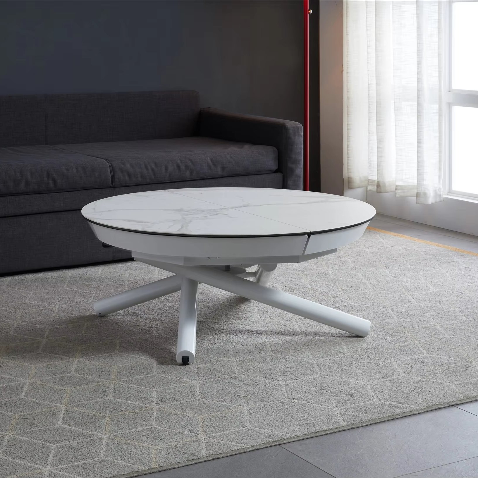 Best-Selling Modern Luxury Marble Coffee Table Metal Panel Elegant Dining Room Furniture Hotel Home Use Living Room Apartment
